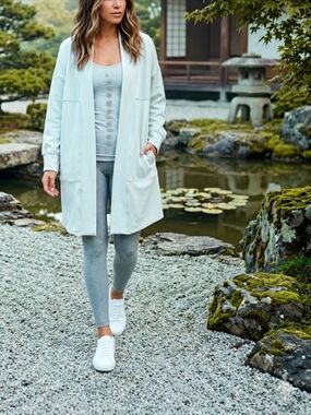 Yoga Lounge Jacket Soft Open Front Cardigan XL
